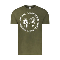 Vintage Olive animal liberation Vintage Tee - artisFamous