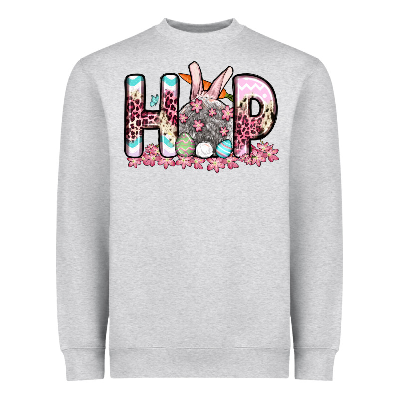 Easter Day Hop Bunny Heavyweight Sweatshirt by OliviaCreatesArt | Teevron
