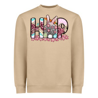 Mushroom Easter Day Hop bunny Heavyweight Sweatshirt - OliviaCreatesArt