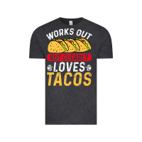Vintage Black tacos work out gym gift classic Vintage Tee - artisFamous