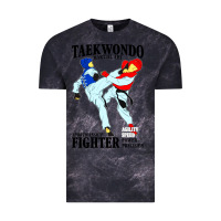 Cloud Black taekwondo sport art Vintage Tee - artisFamous