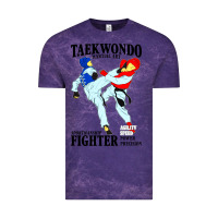 Cloud Purple taekwondo sport art Vintage Tee - artisFamous