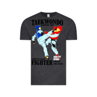 Vintage Black taekwondo sport art Vintage Tee - artisFamous