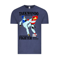Vintage Denim taekwondo sport art Vintage Tee - artisFamous
