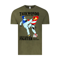 Vintage Olive taekwondo sport art Vintage Tee - artisFamous