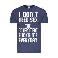 Vintage Denim the government fucks me everyday Vintage Tee - artisFamous