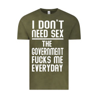 Vintage Olive the government fucks me everyday Vintage Tee - artisFamous
