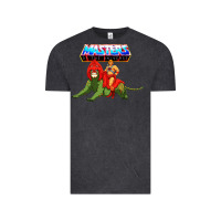 Vintage Black he man and battle cat Vintage Tee - artisFamous