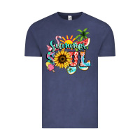 Vintage Denim summer soul Vintage Tee - NancyCooperArtShop