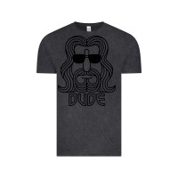 Vintage Black dude the big lebowski Vintage Tee - artisFamous