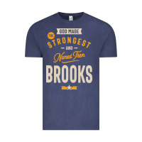 Vintage Denim Brooks Personalized Name Birthday Gift Vintage Tee - artisFamous