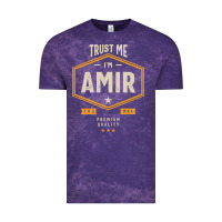 Cloud Purple Amir Personalized Name Birthday Gift Vintage Tee - artisFamous