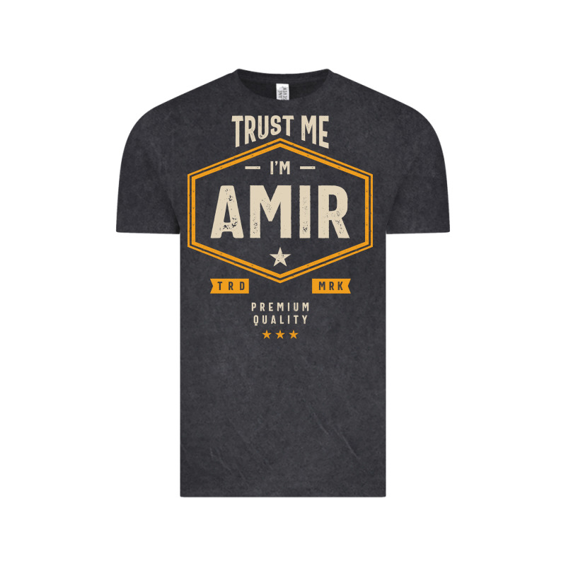 Amir Personalized Name Birthday Gift Vintage Tee by artisFamous | Teevron
