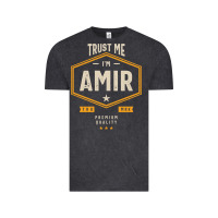 Vintage Black Amir Personalized Name Birthday Gift Vintage Tee - artisFamous