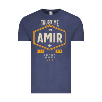 Vintage Denim Amir Personalized Name Birthday Gift Vintage Tee - artisFamous
