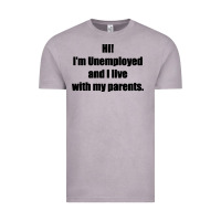 Vintage Zinc i'm unemployed and i live with my parents Vintage Tee - artisFamous