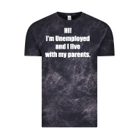 Cloud Black i'm unemployed and i live with my parents Vintage Tee - artisFamous