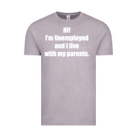 Vintage Zinc i'm unemployed and i live with my parents Vintage Tee - artisFamous