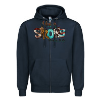 Navy She Is Strong Proverbs 31 25 Zipper Hoodie - FaDigitalArtStudio