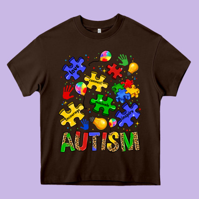 Autism Heavy Core Tee Designed By Jahusdesignshop