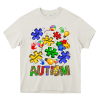 Cream autism Heavy Core Tee - JahusDesignShop