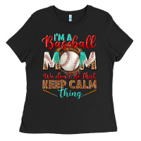 Black I'm A Baseball Mom We Don't Do That Ladies Tee - BundleAndBundleShop