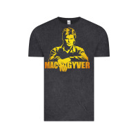 Vintage Black macgyver actor movie Vintage Tee - artisFamous