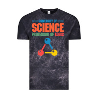 Cloud Black UNIVERSITY OF SCIENCE PROFESSOR OF LOGIC Vintage Tee - artisFamous