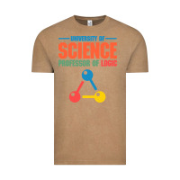 Vintage Coffee UNIVERSITY OF SCIENCE PROFESSOR OF LOGIC Vintage Tee - artisFamous