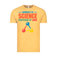 Vintage Mustard UNIVERSITY OF SCIENCE PROFESSOR OF LOGIC Vintage Tee - artisFamous