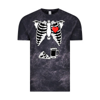 Cloud Black dad skeleton halloween beer pizza Vintage Tee - artisFamous