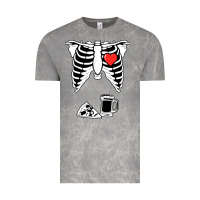 Cloud Rock dad skeleton halloween beer pizza Vintage Tee - artisFamous
