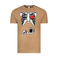 Vintage Camel dad skeleton halloween beer pizza Vintage Tee - artisFamous