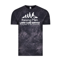 Cloud Black raising men lawn care Vintage Tee - artisFamous