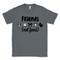 Charcoal Heather Friends not Food Classic Tee - Bettercallsaul