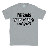 Heather Grey Friends not Food Classic Tee - Bettercallsaul