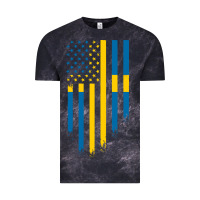 Cloud Black Sweden Swedish Roots American Flag | Canadian Roots Vintage Tee - artisFamous
