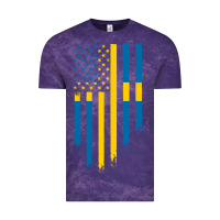 Cloud Purple Sweden Swedish Roots American Flag | Canadian Roots Vintage Tee - artisFamous