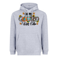 Heather Grey oh my gourd i love fall Heavyweight Hoodie - CowhideDigitalArt