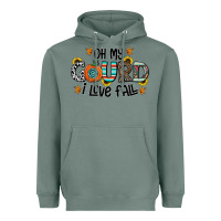 Sage oh my gourd i love fall Heavyweight Hoodie - CowhideDigitalArt
