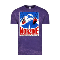Cloud Purple Savoie France Blue Vintage Tee - artisFamous