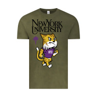 Vintage Olive New York University Vintage Tee - artisFamous