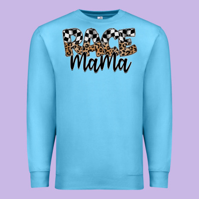 Race Mama Premium Sweatshirt Designed By Sublimationcraftshop