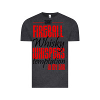 Vintage Black fireball whisky whispers Vintage Tee - artisFamous