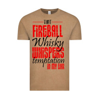 Vintage Coffee fireball whisky whispers Vintage Tee - artisFamous