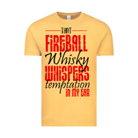 Vintage Mustard fireball whisky whispers Vintage Tee - artisFamous