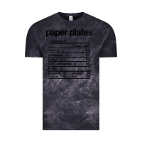 Cloud Black paper plates nutrition facts funny thanksgiving christmas Vintage Tee - artisFamous