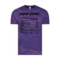 Cloud Purple paper plates nutrition facts funny thanksgiving christmas Vintage Tee - artisFamous