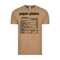 Vintage Coffee paper plates nutrition facts funny thanksgiving christmas Vintage Tee - artisFamous