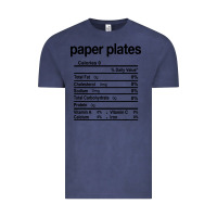 Vintage Denim paper plates nutrition facts funny thanksgiving christmas Vintage Tee - artisFamous